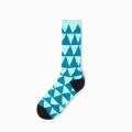 Heißer Verkauf gestreiftes Argyle Design Baumwollmode lustige Frau Custom Freizeit Großhandel Happy Socken